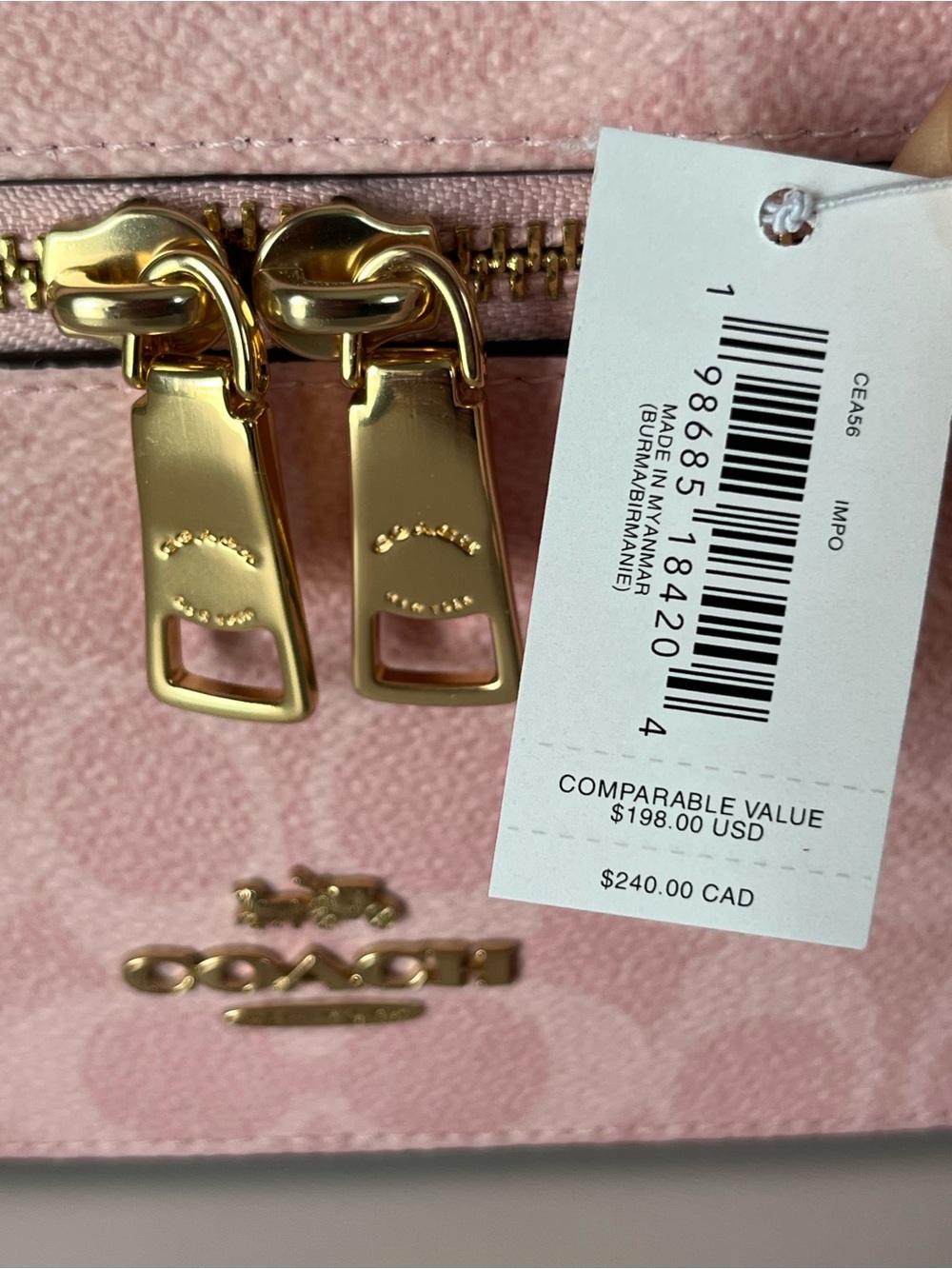 ✅Coach Cosmetic Case In Signature Canvas - Picture 6 of 10